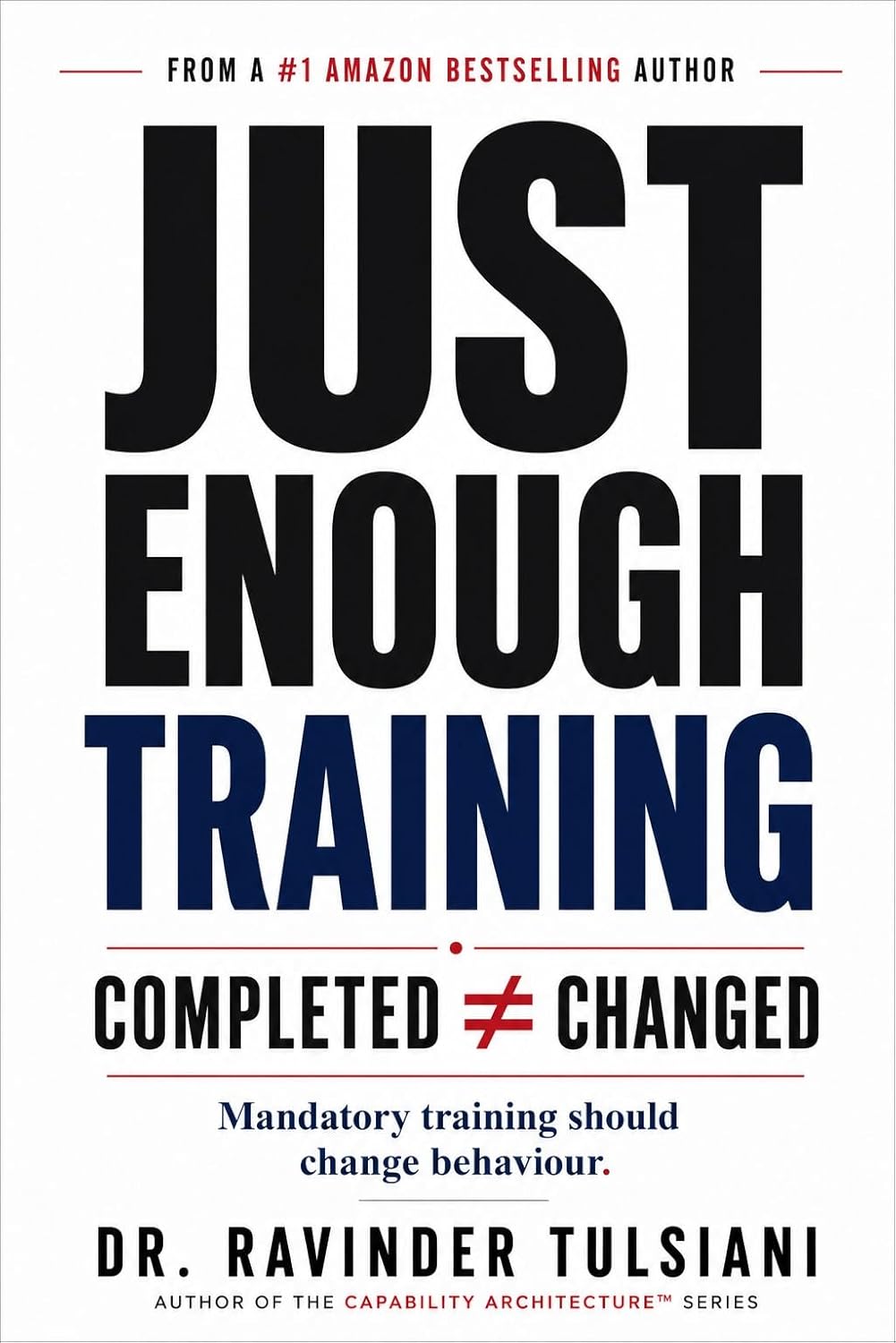 Just Enough Training book cover